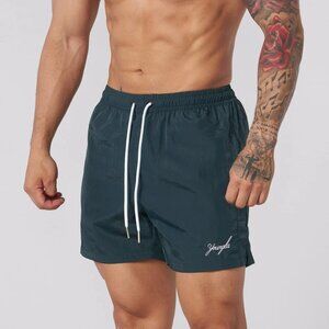 YOUNGLA Men's Shorts Size S #1016 Jungle Green Crinkle